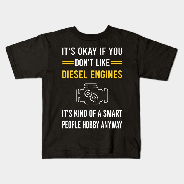 Smart People Hobby Diesel Engine Kids T-Shirt by Bourguignon Aror